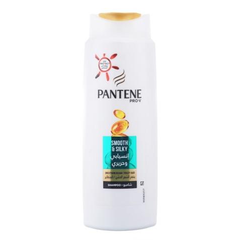 شامبو لشعر انسيابي وحريري Pantene Pro-V Smooth & Silky With UV Protection Shampoo 
