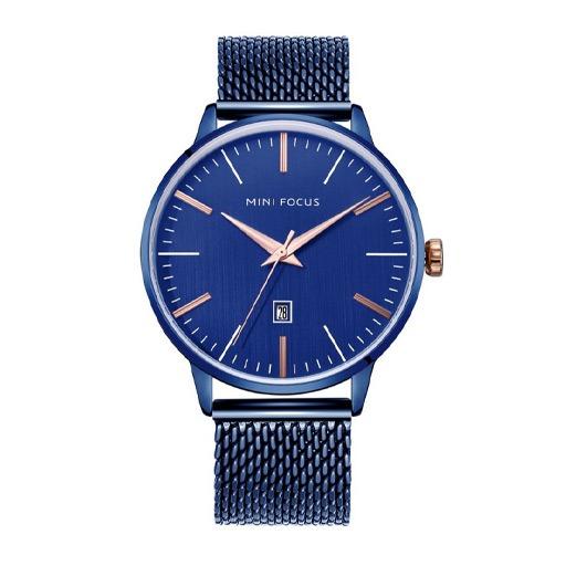 Mf0115 Mesh Steel Band Men's Watch ساعة رجالية